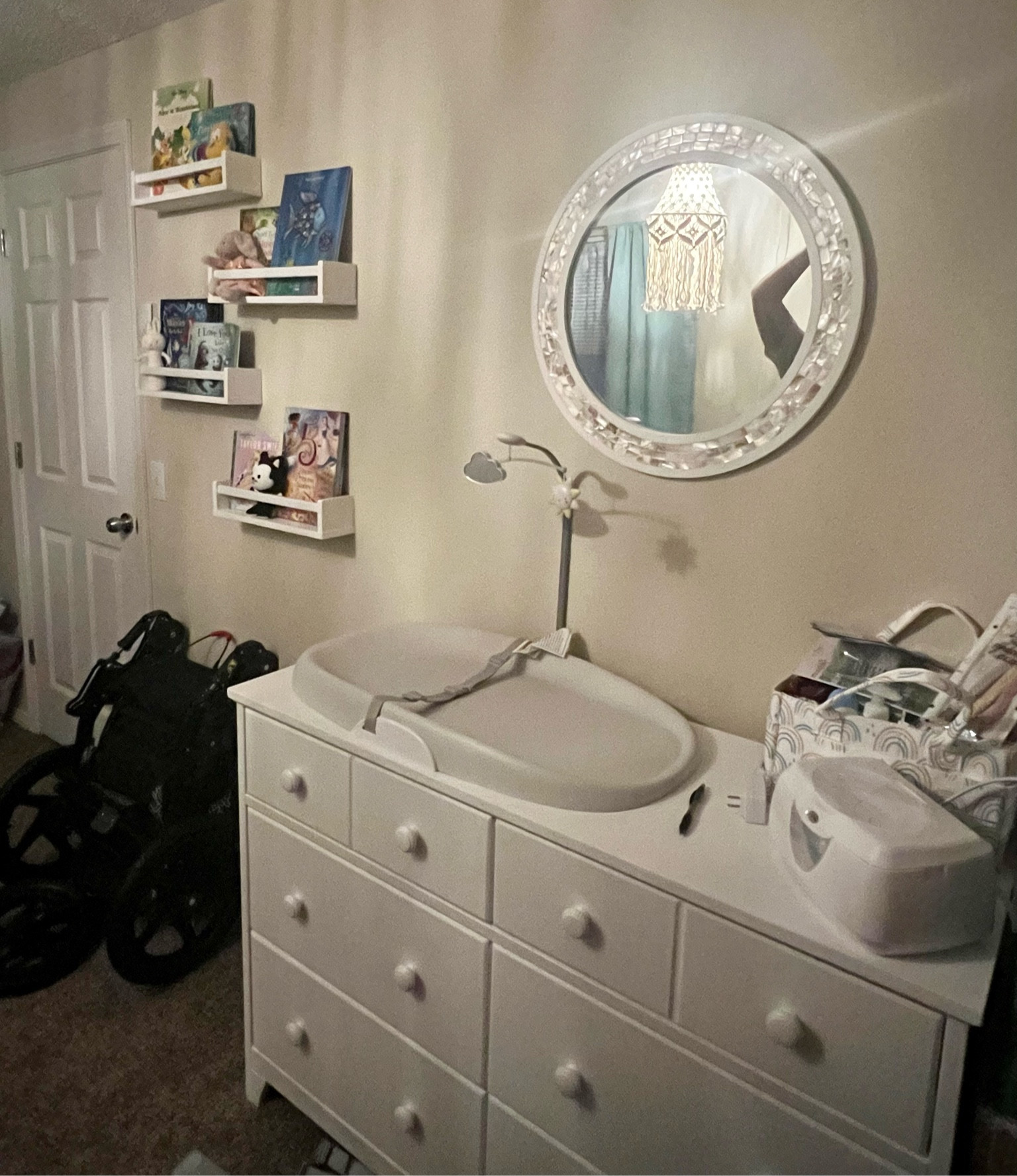 Nursery is almost finished! We’ve found almost everything off of Amazon for our baby girl  

#LTKFind #LTKhome #LTKbaby