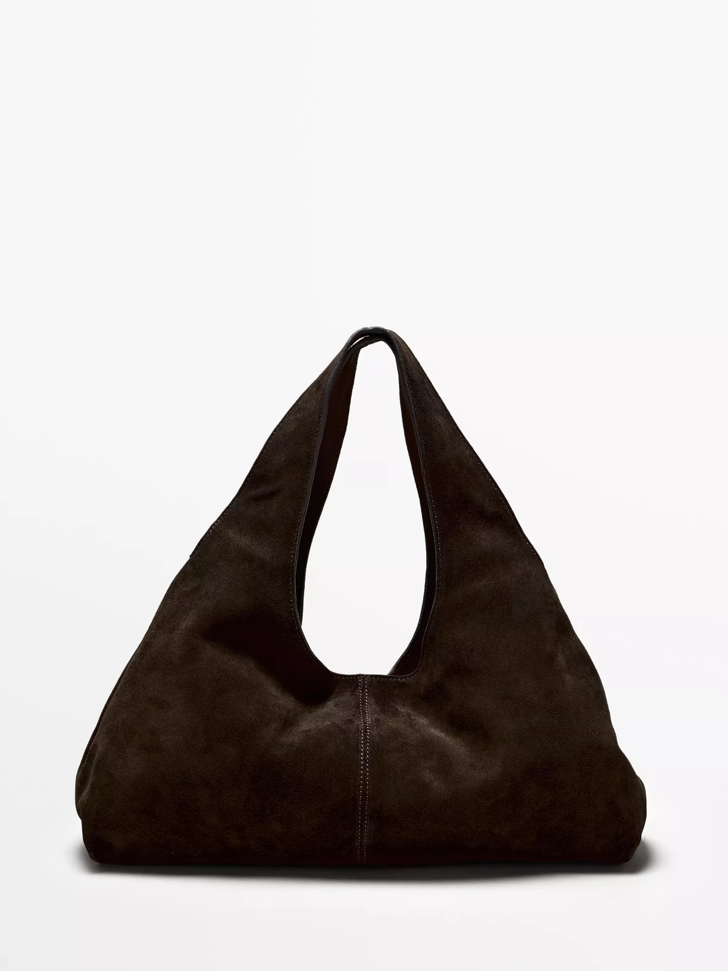 Medium split leather lady bag | Massimo Dutti UK