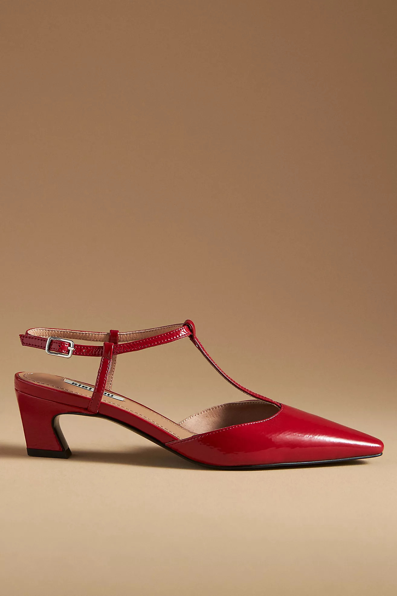 Bibi Lou Pointed-Toe T-Strap Heels | Anthropologie (US)