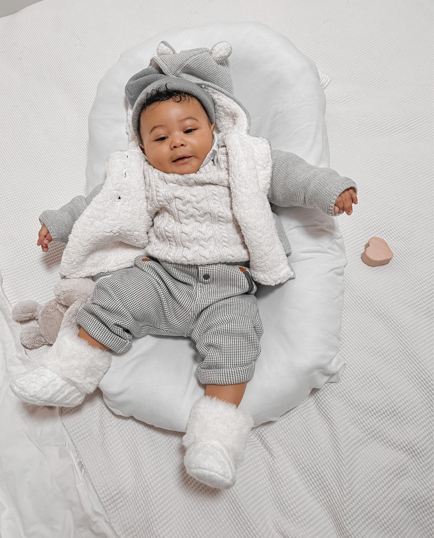 Follow him on instagram for more outfit inspo 🤍 @lucio.libero
 Age in photo: 3months 3 weeks old 
Jacket size : 3-6months 
Jumper size 3-6 months 
Hat : 3- 6 months 

Baby boy style, baby boy outfit, cute baby boy clothing, 3 months old, baby fall fashion, beanie, baby clothes, fall baby clothes 


#LTKbaby #LTKkids #LTKSeasonal
