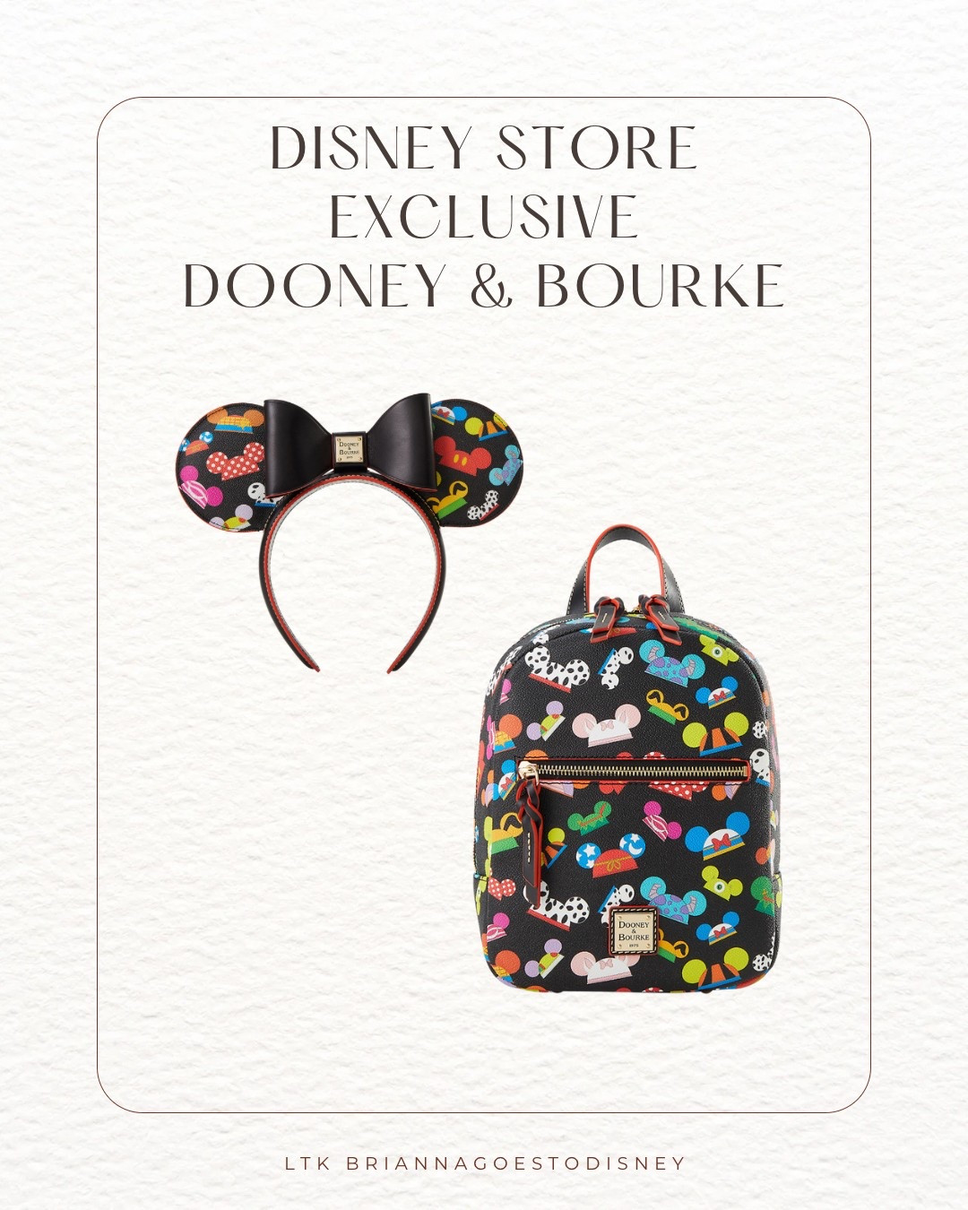 Brand new Dooney & Bourke bags added to the Disney Store! Disney store exclusive ✨

Mickey house eat hat backpack | leather | Mickey Mouse ear hat Dooney & Bourke ear headband | Walt disney world | Disney fashion | outfit ideas for Disney | what to wear
