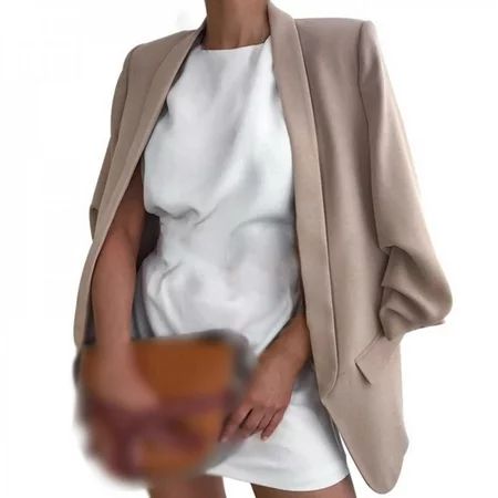 Spdoo Loose Blazer Jacket Women s Casual Suit Leader Sleeve Without Cardigan Ladies Small Suit | Walmart (US)