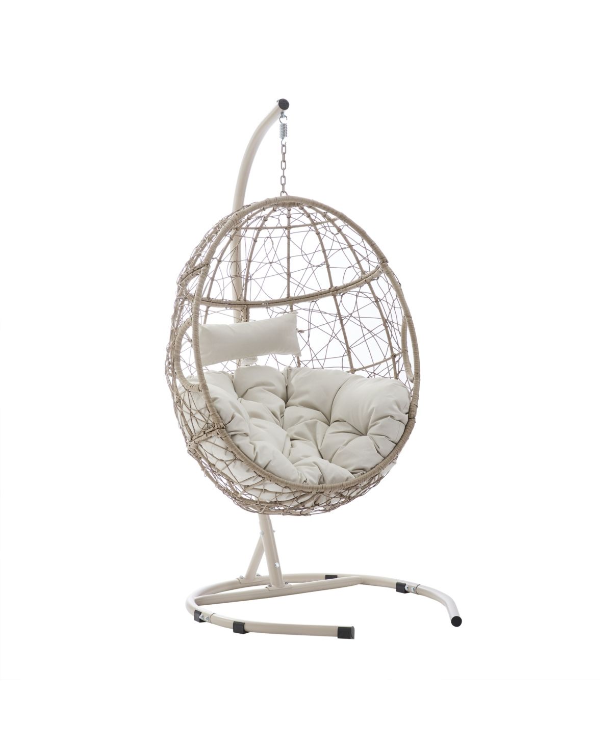 Cleo Outdoor Wicker Hanging Egg Chair | Macys (US)