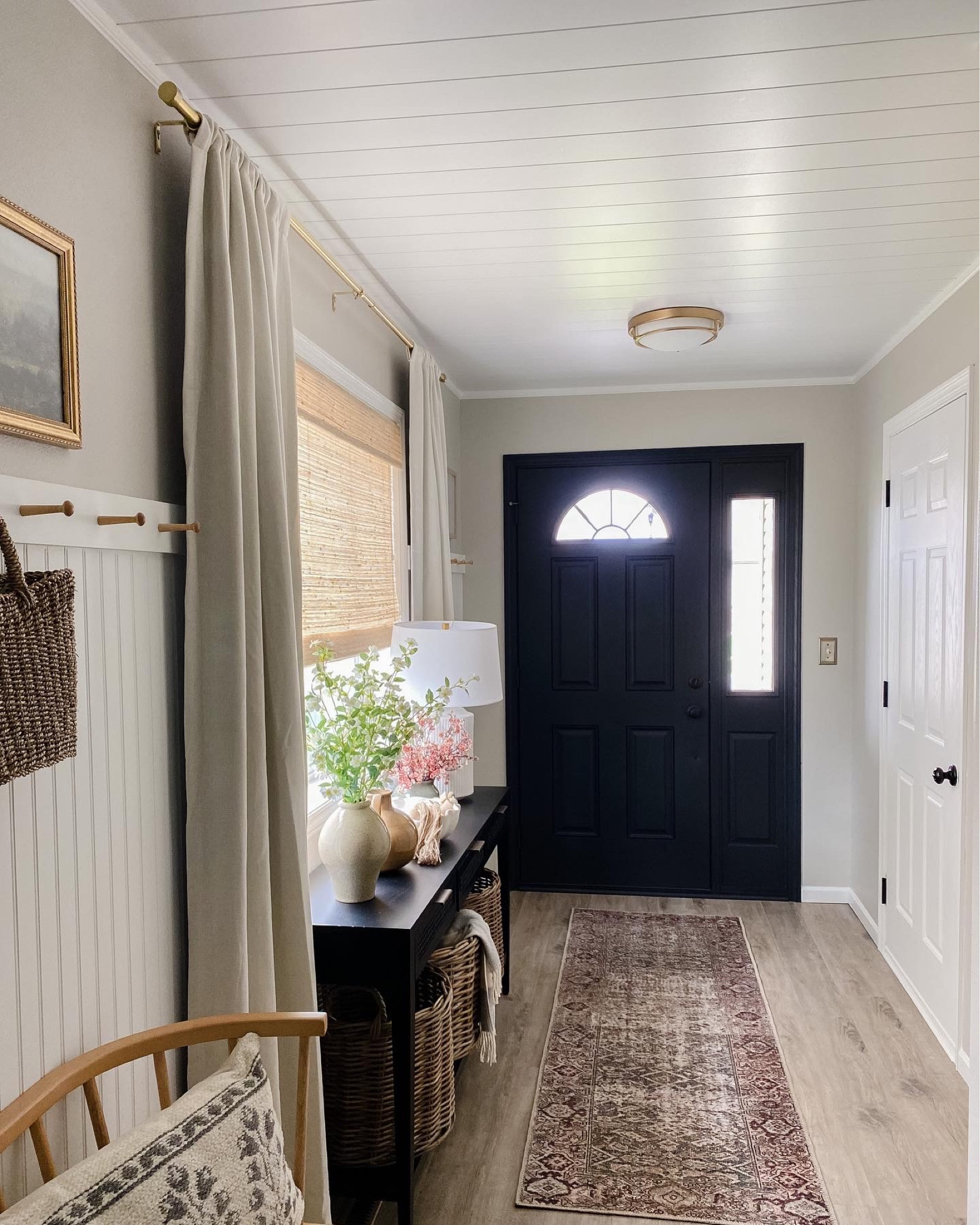 Neutral entryway decor. Black door. Target. Amazon finds. 

#LTKhome #LTKSeasonal #LTKstyletip