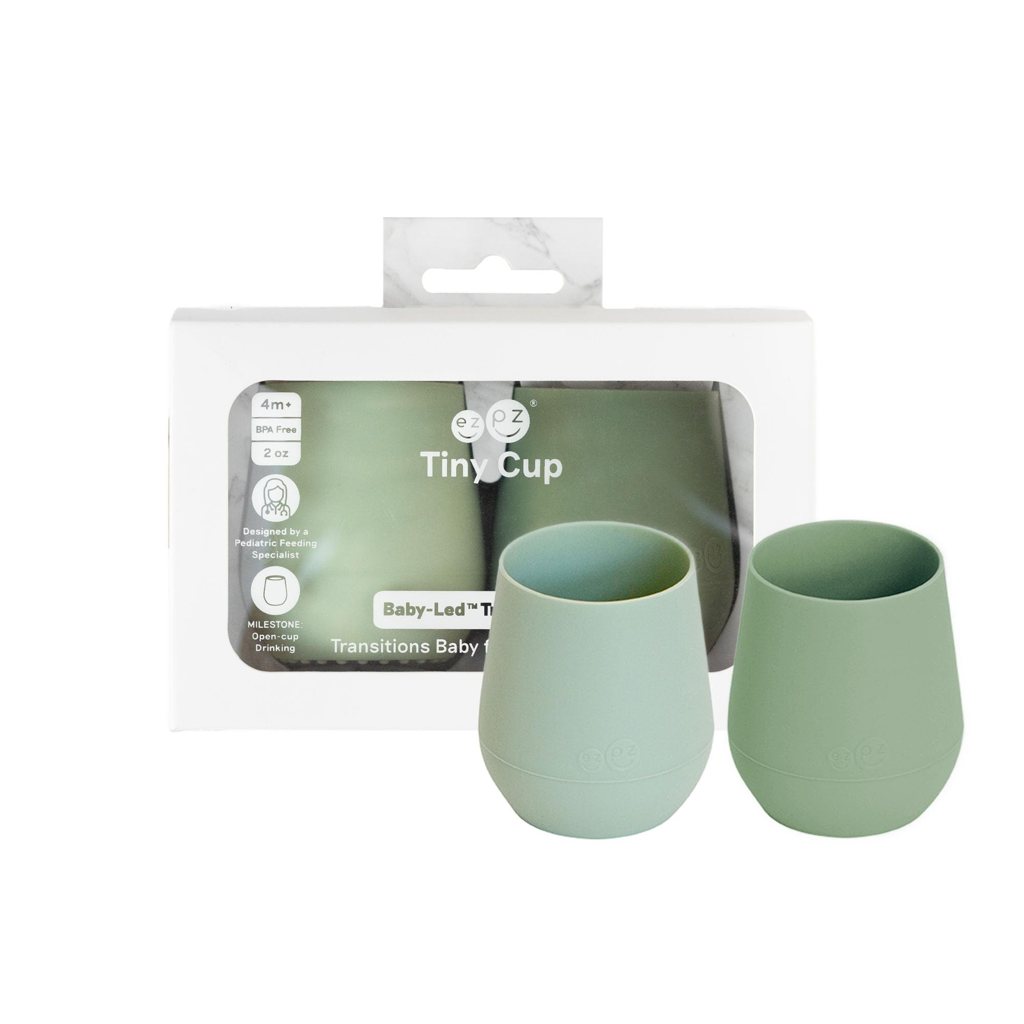 THOUGHTFULLY DESIGNED: The Tiny Cup fits baby’s mouth and hands and features a non-slip silicon... | Amazon (US)