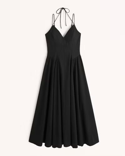 Strappy Plunge Corset Maxi Dress | Abercrombie & Fitch (US)