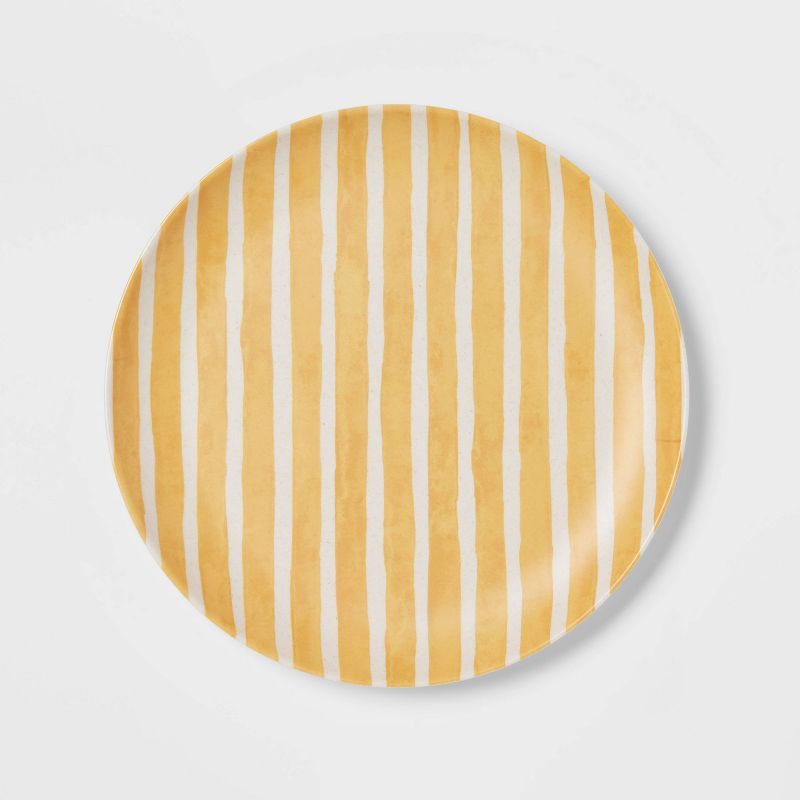 8" Bamboo and Melamine Striped Salad Plate - Threshold™ | Target