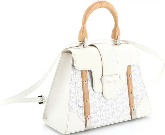 Saigon Top Handle Bag Coated Canvas with Leather PM | Nordstrom