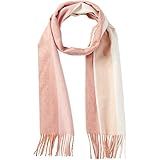 Tickled Pink Womens Vibrant Stripe Fringe Scarf, Coral, One Size | Amazon (US)