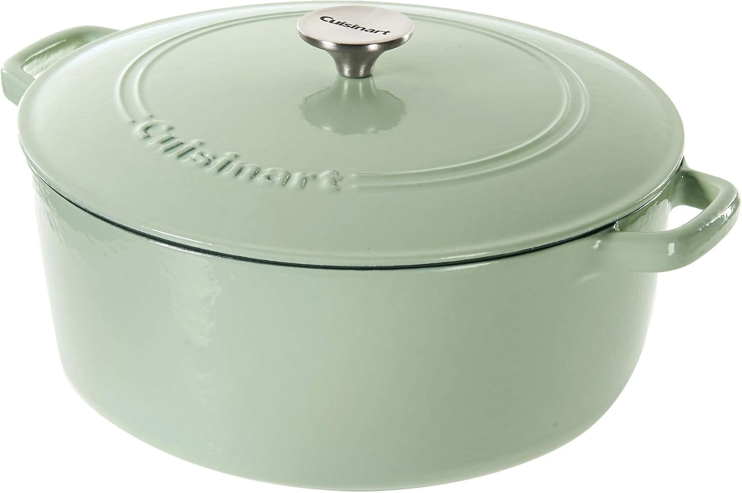 Cuisinart Cast Iron Casserole, Mint Green, 7 Quart | Amazon (US)