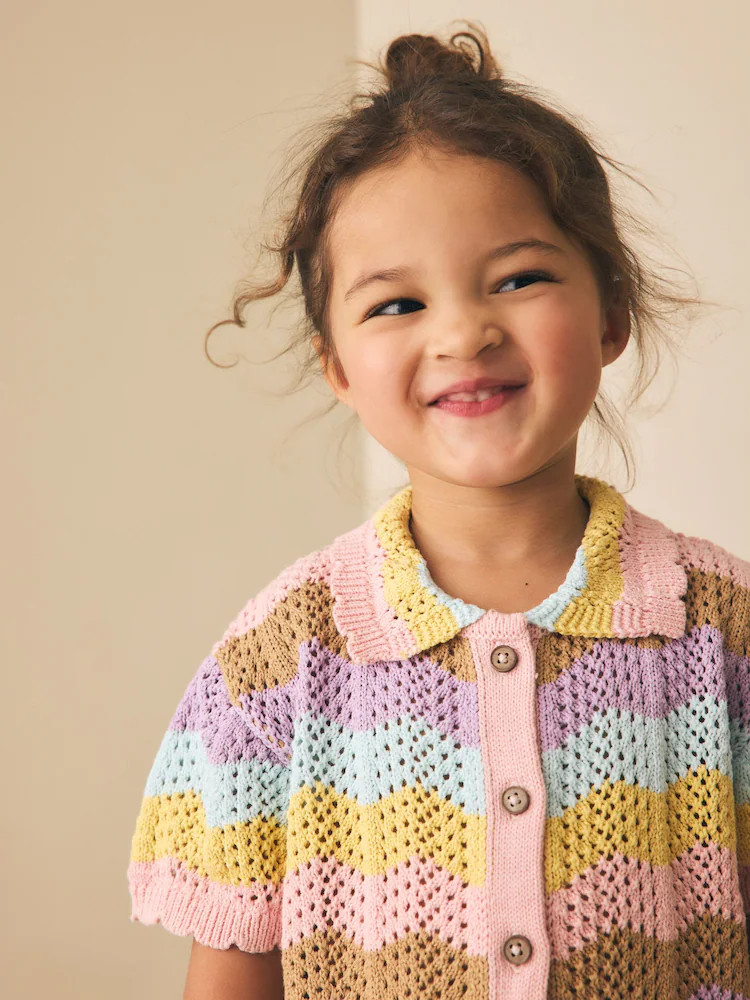 Multi Stripe Knitted Shirt and Trousers Set (3mths-10yrs) | Next US