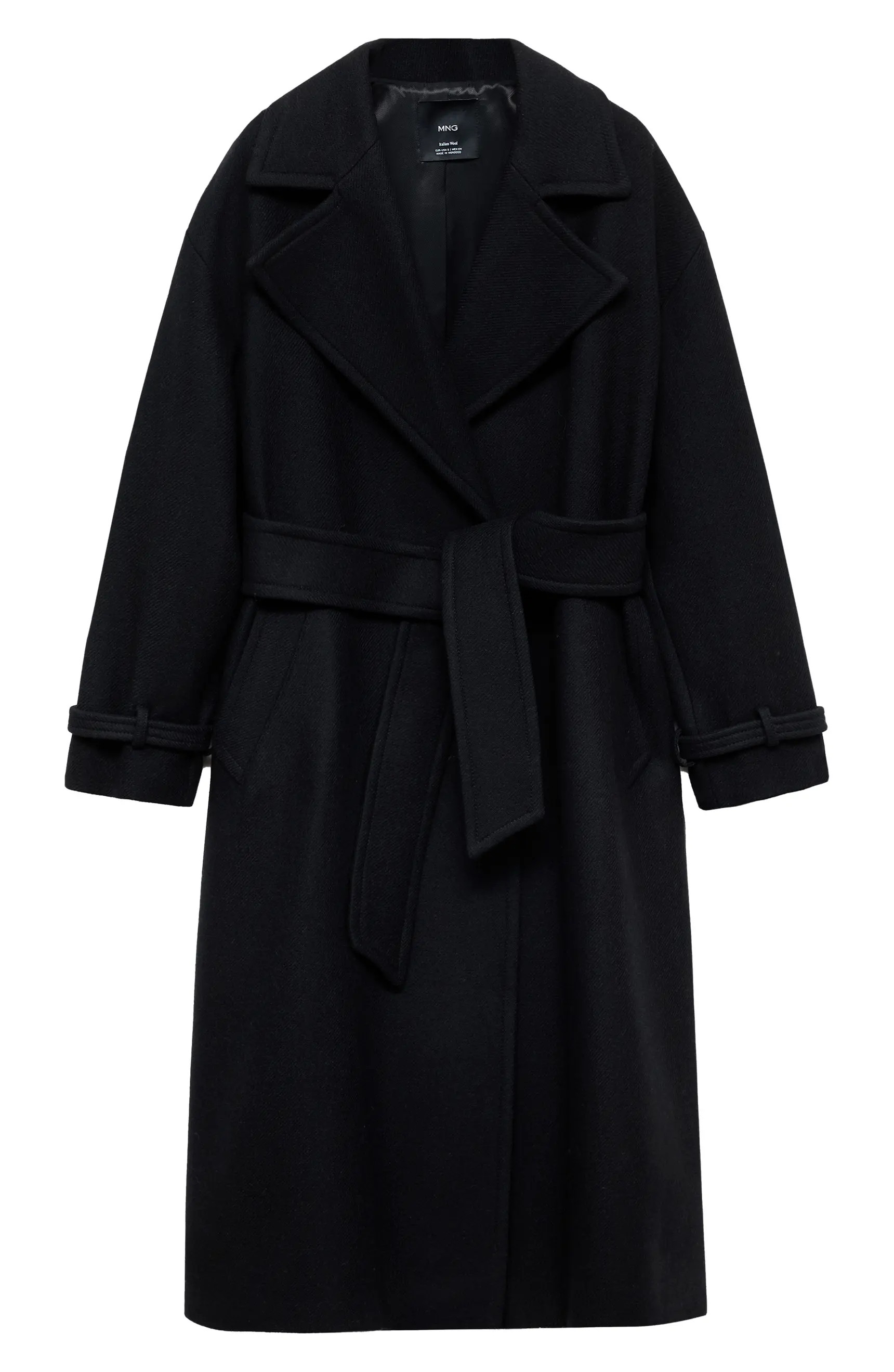 MANGO Manteco Oversize Wool Blend Maxi Coat<br> | Nordstrom | Nordstrom
