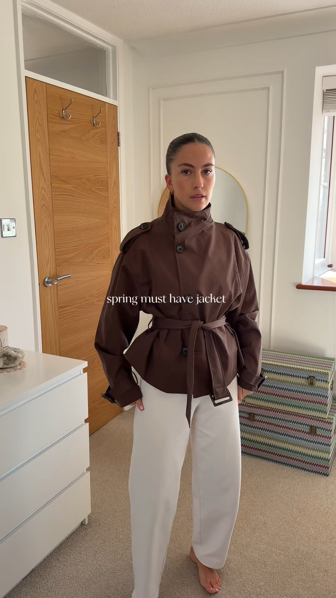 Funnel neck trench - brown jacket - spring jacket 

#LTKspring #LTKspringtrends #LTKootd