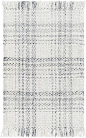 Inara Gray Plaid Area Rug | Boutique Rugs