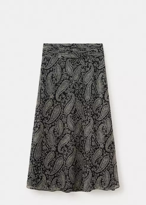 Paisley print chiffon skirt | Mango (US/MX/AU)
