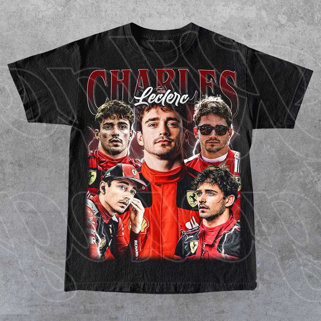 Limited Charles Leclerc Vintage T-shirt, Gift for Woman and Man Unisex T-shirt - Etsy | Etsy (US)