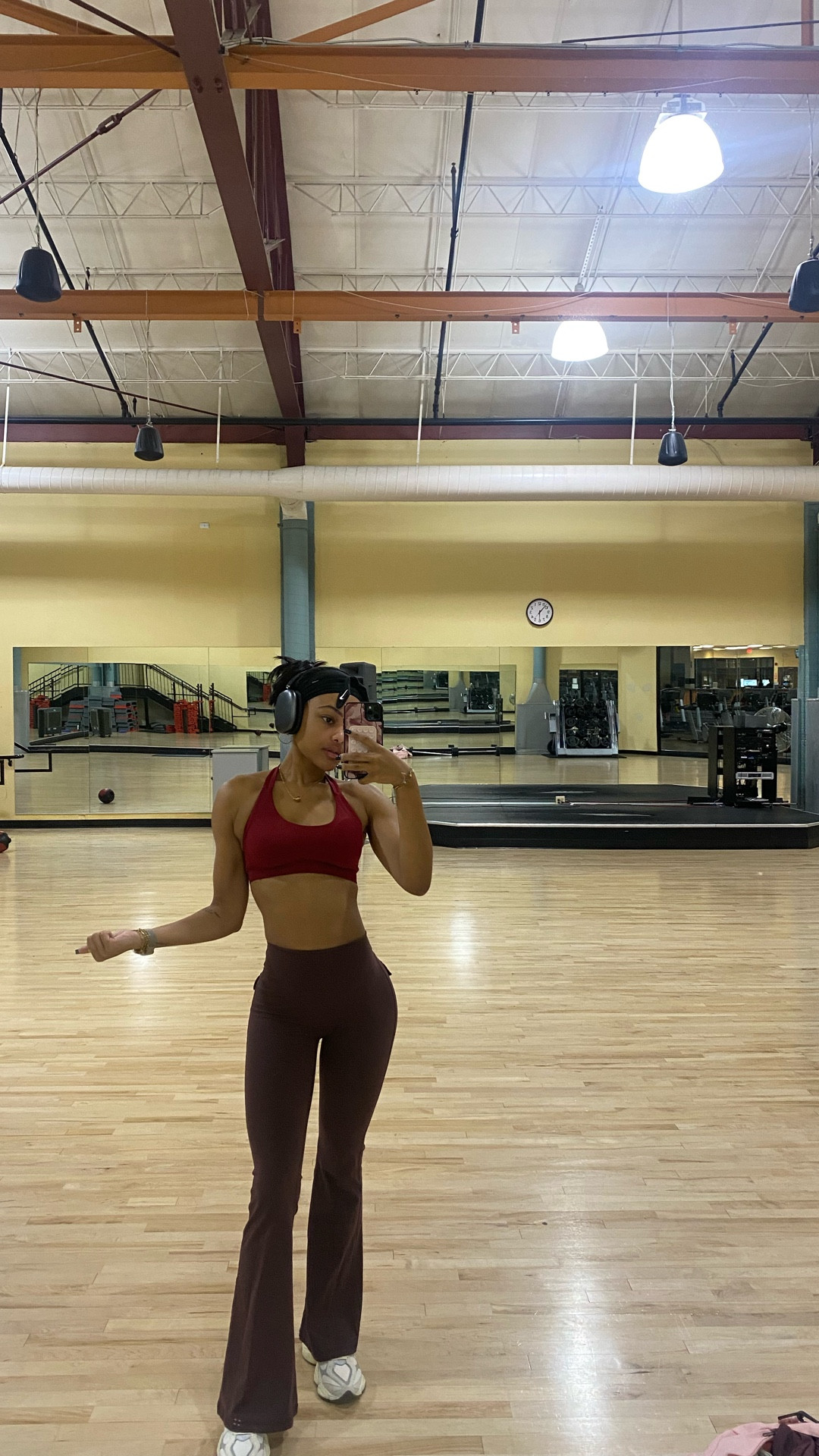 upper body day uniform ♥️ cherry cola vibes!! #workoutoutfit #workout 

#LTKActive #LTKStyleTip #LTKPetite