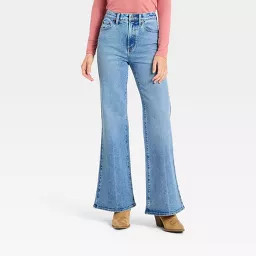 Women's Highest-Rise 70's Flare Jeans - Universal Thread™ Light Wash 6 | Target