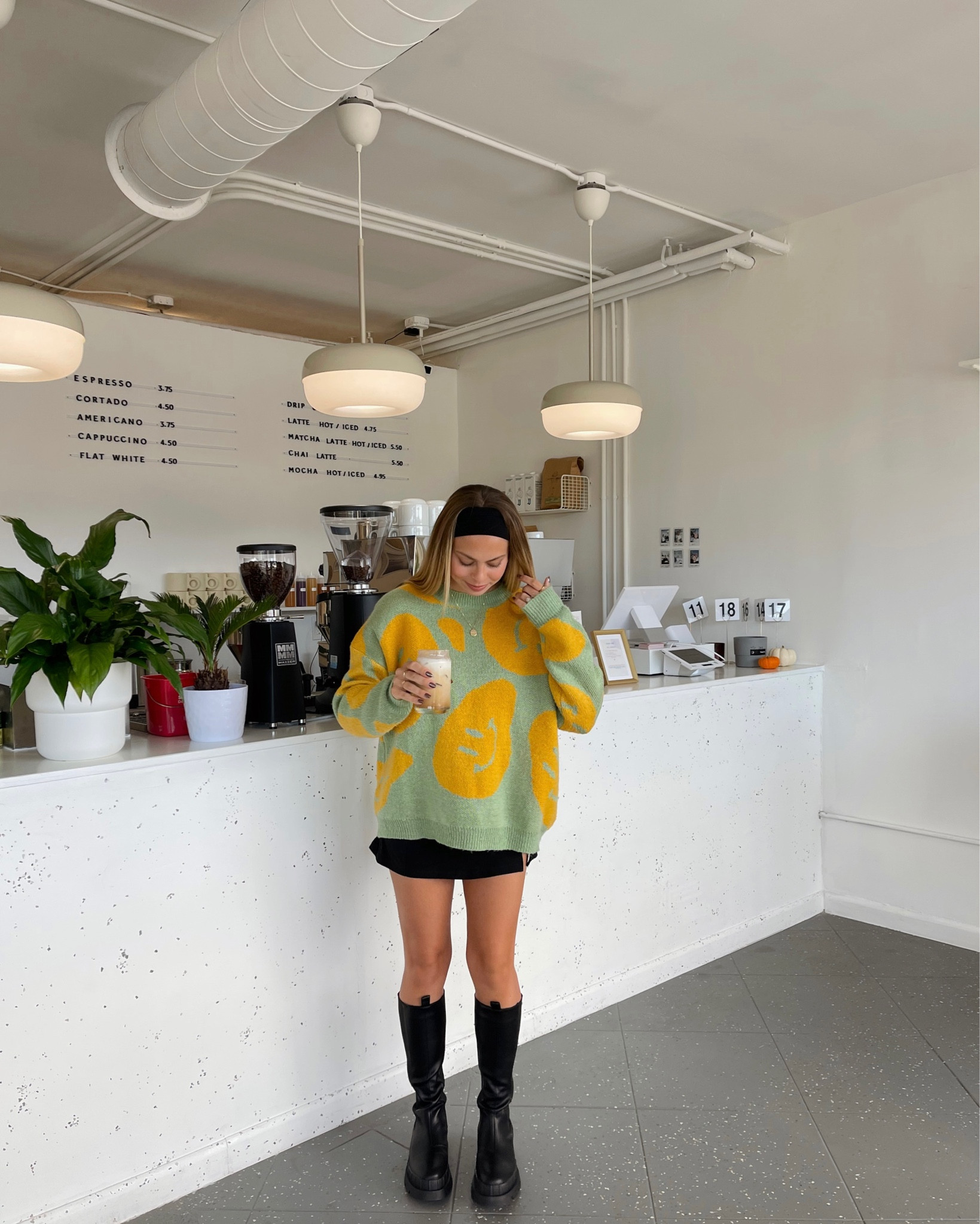 coffee shop fit!! 🖤☕️
skirt: size small

#LTKHolidaySale #LTKxMadewell #LTKGiftGuide