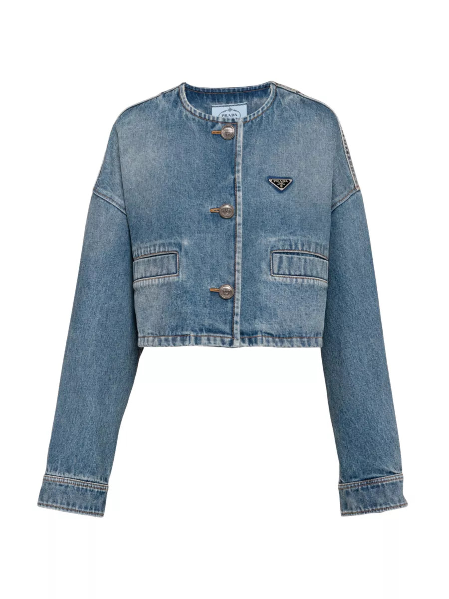 Denim Blouson Jacket | Saks Fifth Avenue