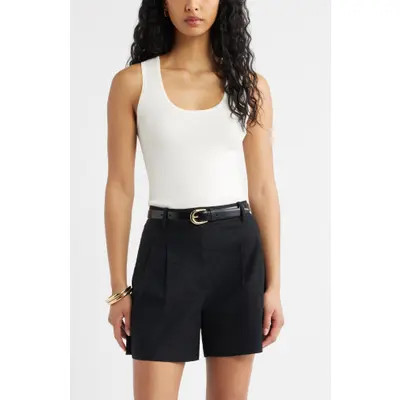 Open Edit Scoop Neck Sweater Tank in Blue Umbra at Nordstrom, Size Xx-Small | Nordstrom