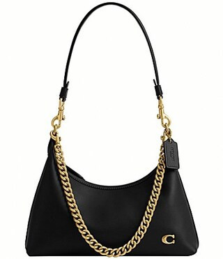 COACH Glovetanned Juliet Shoulder Bag 25 - Black | Dillard's