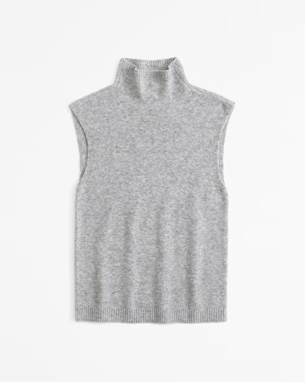 Women's Merino Wool-Blend Mockneck Shell Top | Women's New Arrivals | Abercrombie.com | Abercrombie & Fitch (US)
