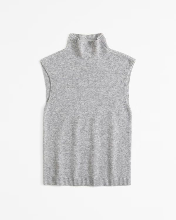 Merino Wool-Blend Mockneck Shell Top | Abercrombie & Fitch (US)