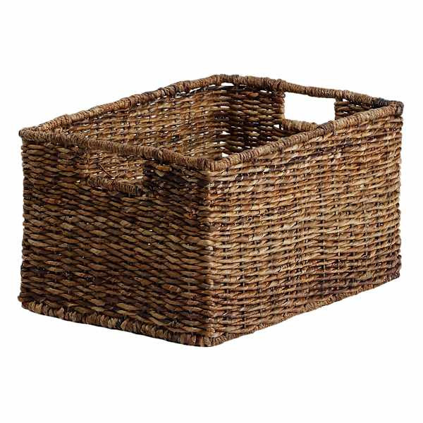 Abaca Rectangle Storage Basket, Large | At Home