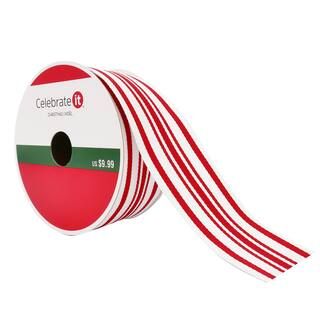 1.5" Grosgrain Wired Tracking Ribbon by Celebrate It™ Christmas | Michaels Stores
