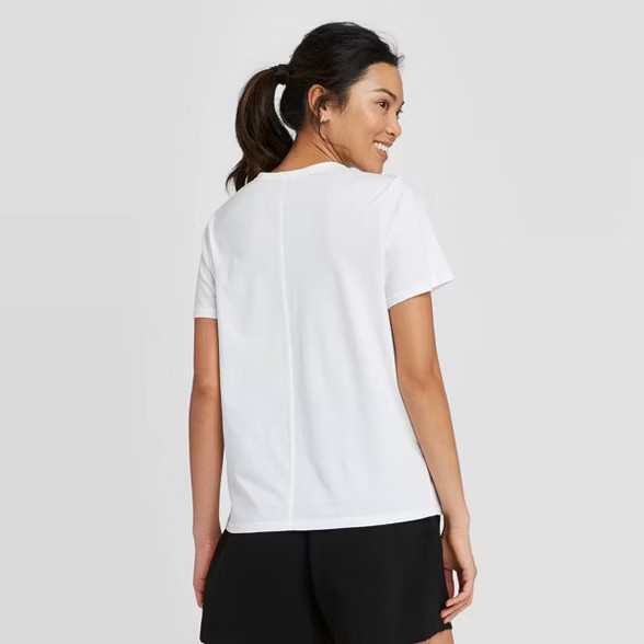 Women's Regular Fit Amour Short Sleeve Round Neck T-Shirt - A New Day™ | Target