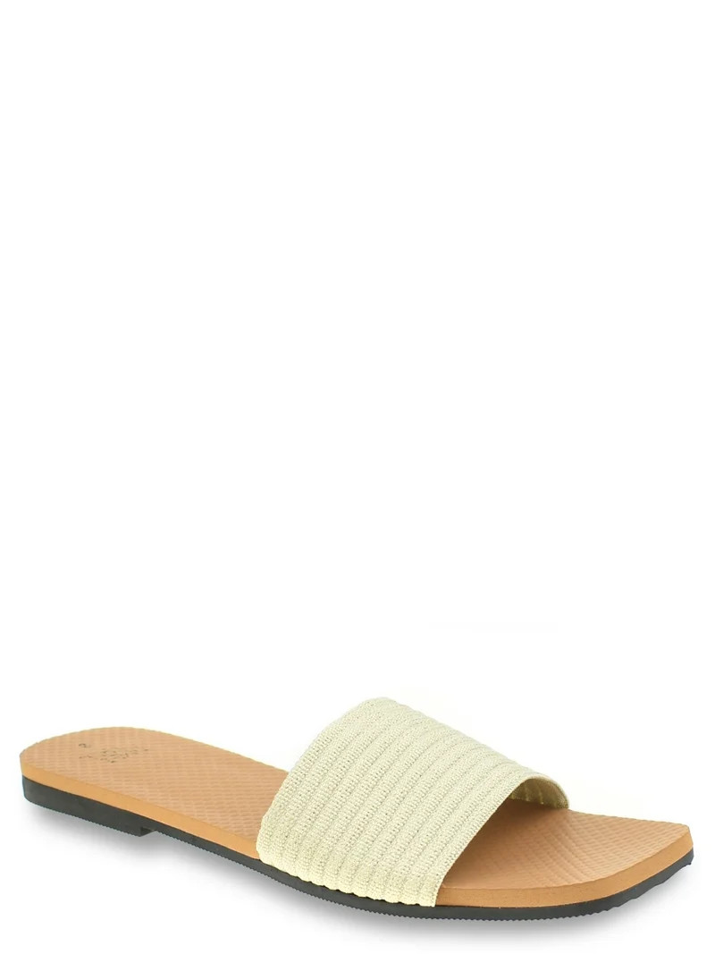 Time and Tru Women's Woven Slide Sandal | Walmart (US)