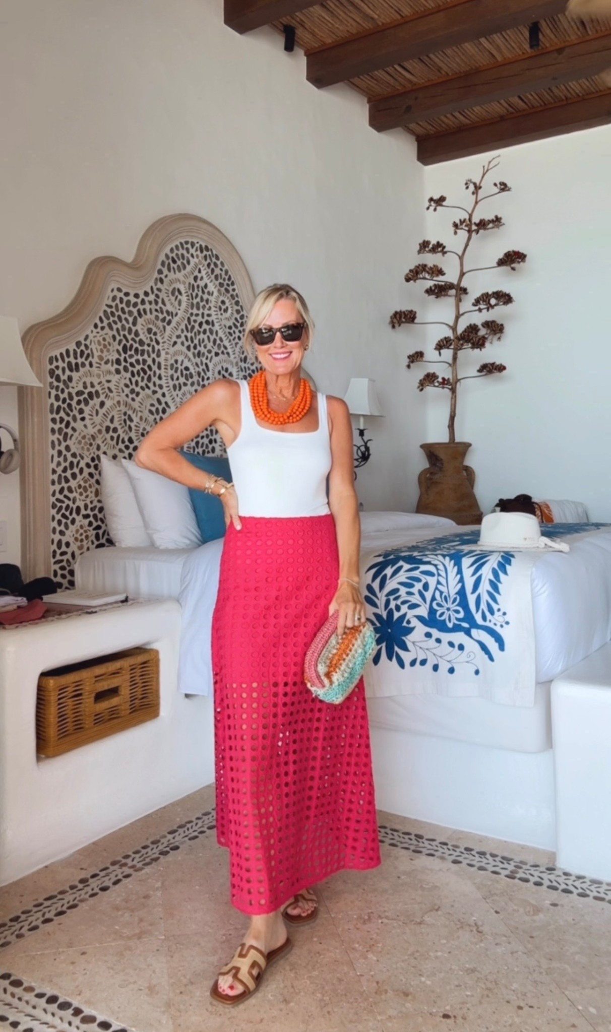 A favorite from this collection! The perfect pop of color.
Bodysuit: Small
Skirt: Small (size up if in between!)

#LTKOver40 #LTKootd #LTKSeasonal