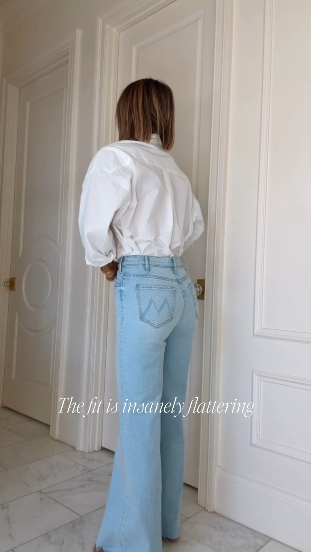New wash in these mother jeans that are SO good. Live the wash! Fit tts I'm 5'7