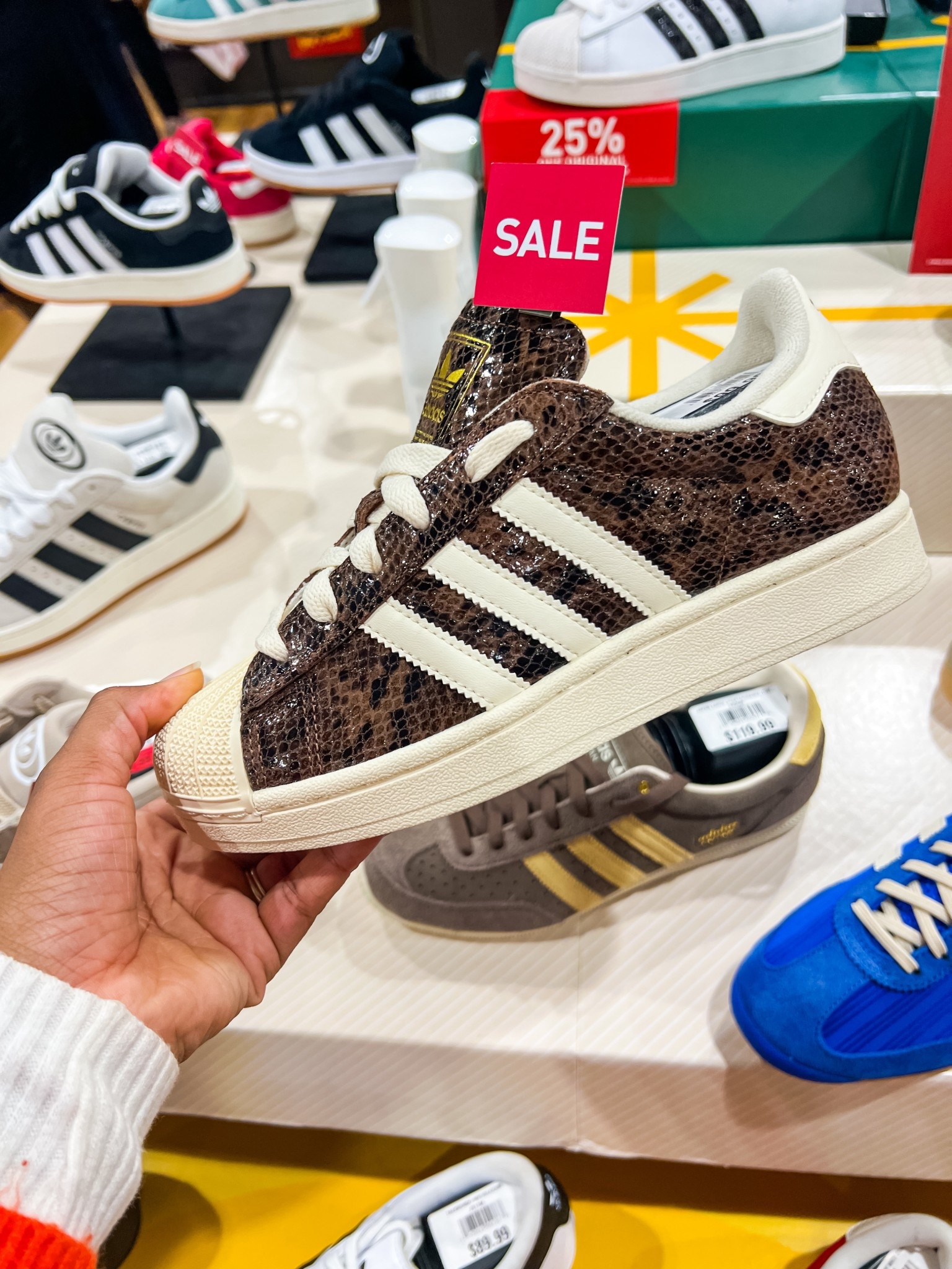 Spotted these cuties this weekend! I love the brown snakeskin print and the fit is so good/comfy. They are currently on sale too! 

#LTKHoliday #LTKGiftGuide #LTKFindsUnder100