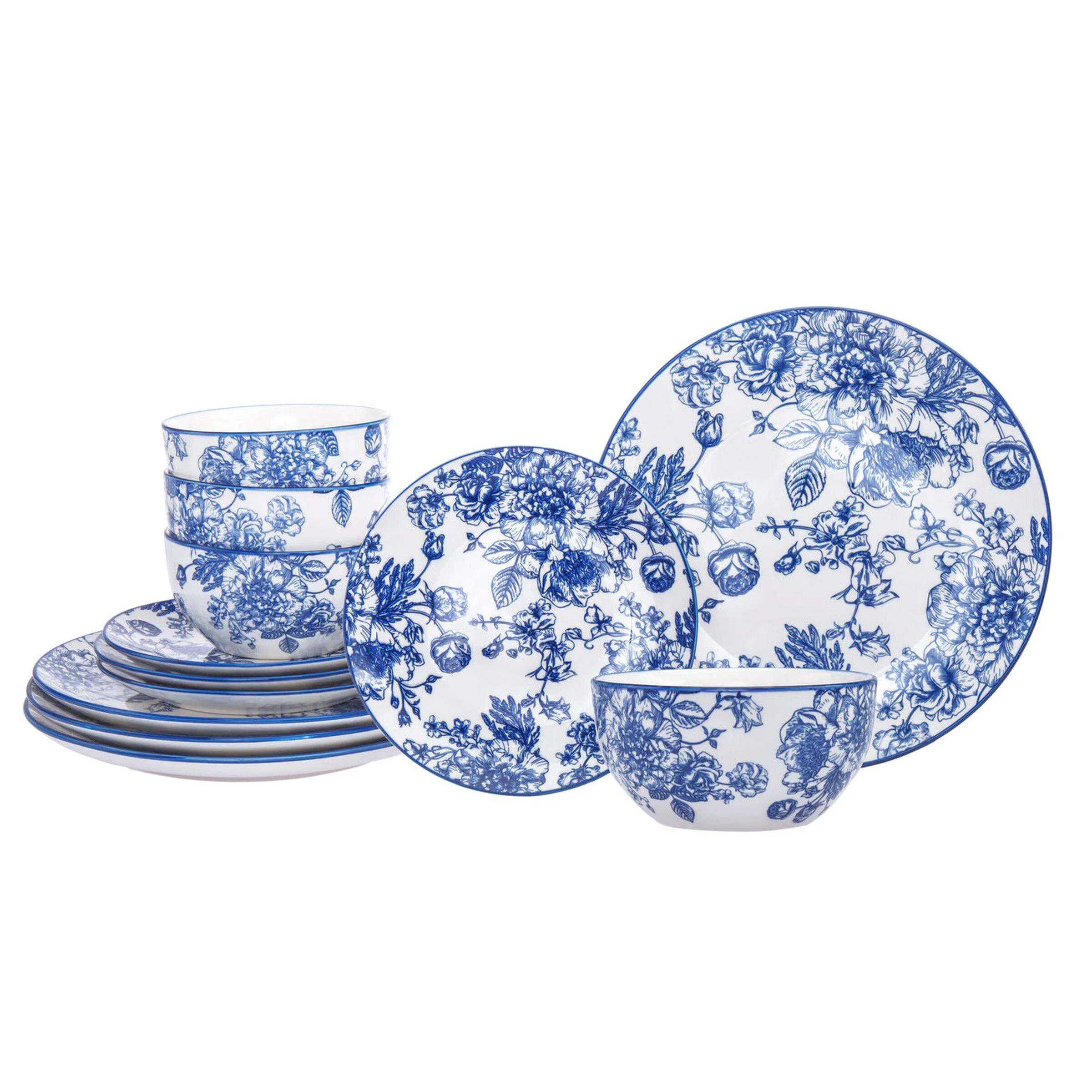 Victoria Godinger 12 Piece Dinnerware Set, Service for 4 | Wayfair North America