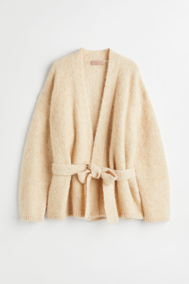 H & M - Wool-blend cardigan - White | H&M (UK, MY, IN, SG, PH, TW, HK)