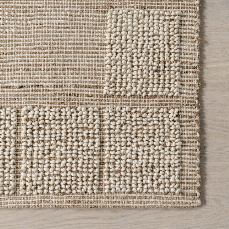 Arvin Olano x Rugs USA Oden Textured Jute and Wool Area Rug | Wayfair North America