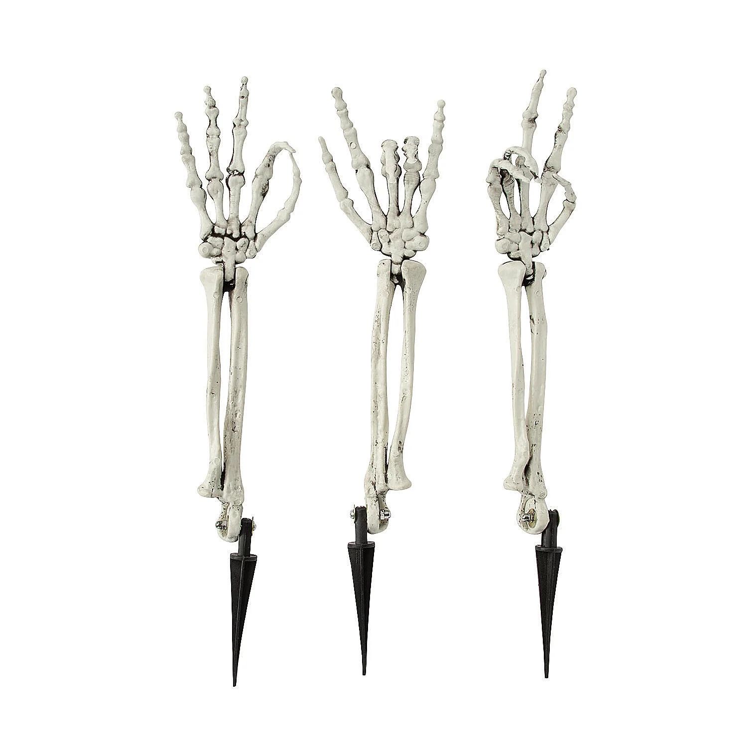 Skeleton Hand Groundbreaker Halloween Decorations, Home Decor, Halloween, 3 Pieces | Walmart (US)