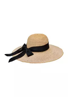 Floppy Hat with Scarf Bow Trim | Belk