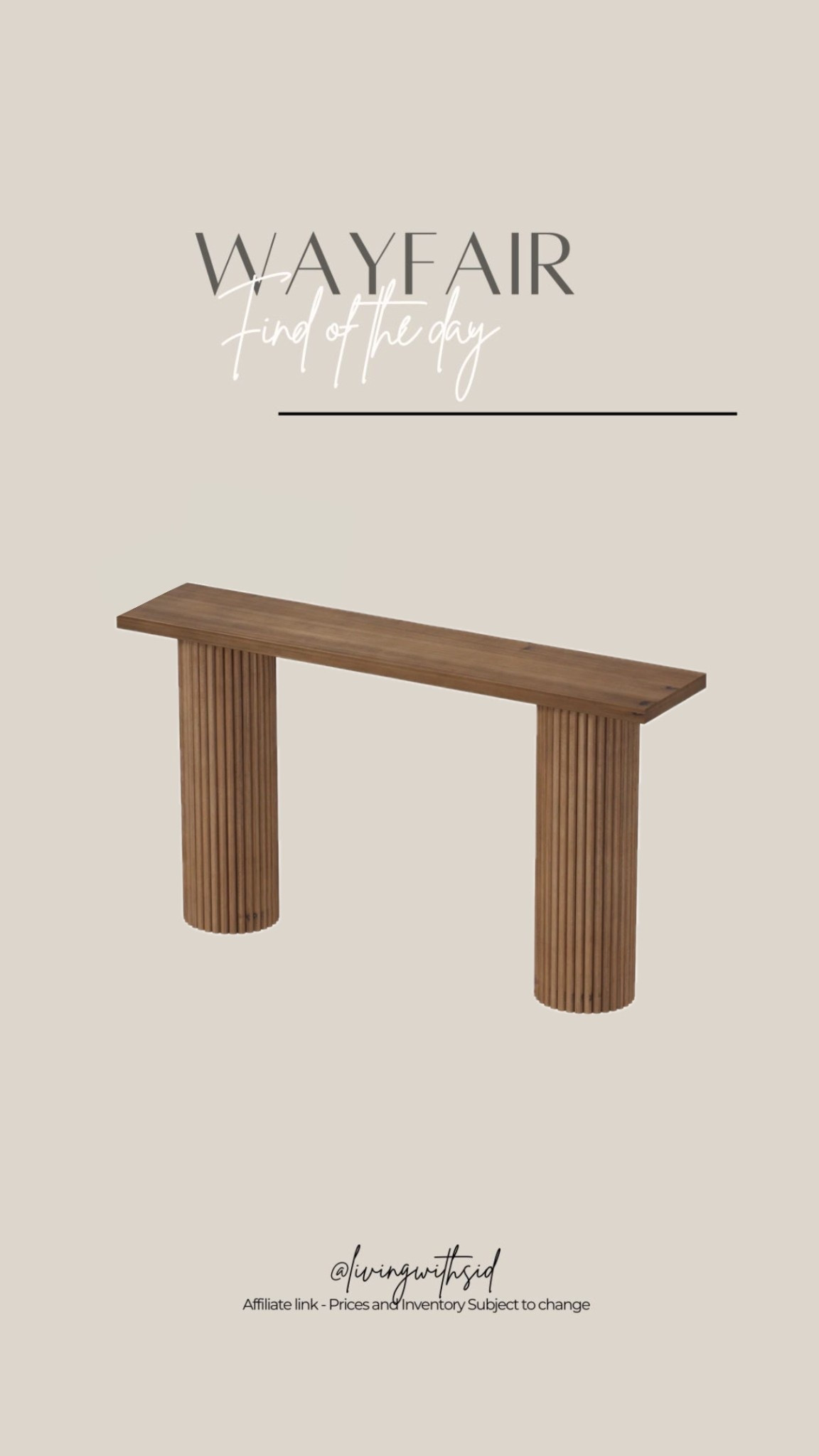 Such pretty console table on sale! Love the richer colour and the fluted details! 
Comes in other sizes and styles 

Wayfair Canada | Wayfair | Console table 
#consoletable #wayfaircanada #LTKhome 

#LTKsummer #LTKcanada #LTKsale
