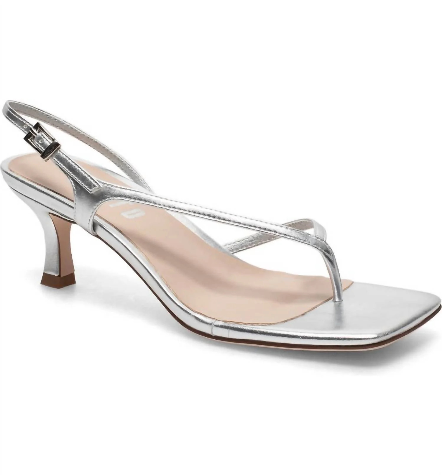 Dallasy Sandal In Metallic Silver | Shop Simon
