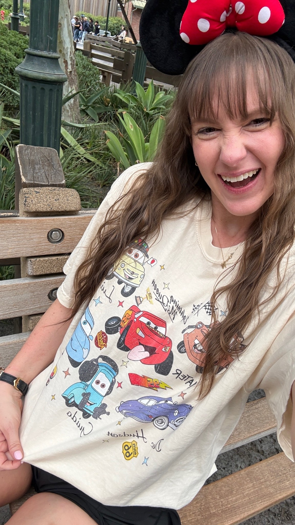 Cars land fit! (Also these Minnie ears are less than 1/3 the price of Disney ears and WAY mor comfortable - I bought a pair at the parks as well and regretted wearing those instead of these on day 2!)

#LTKmomlife #LTKTravel #LTKootd