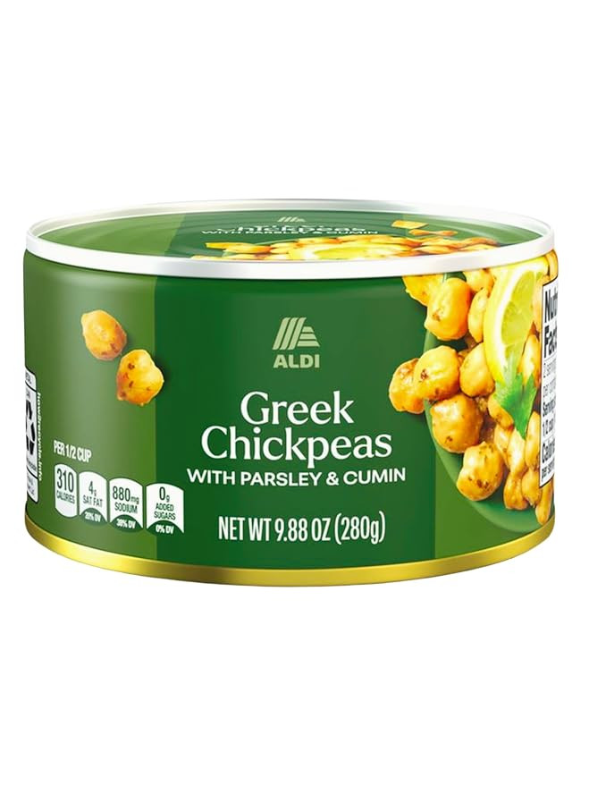 Greek Chickpeas with Parsley & Cumin, 9.88 oz / 280 g, Mediterranean-Style Ready-to-Eat Chickpeas... | Amazon (US)