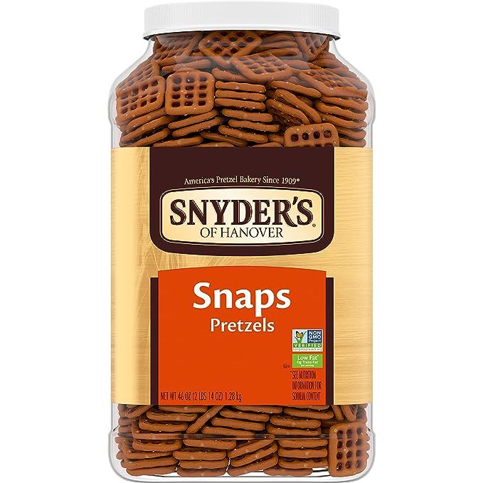 Snyder's of Hanover Pretzel Snaps, 46 Oz Canister | Amazon (US)