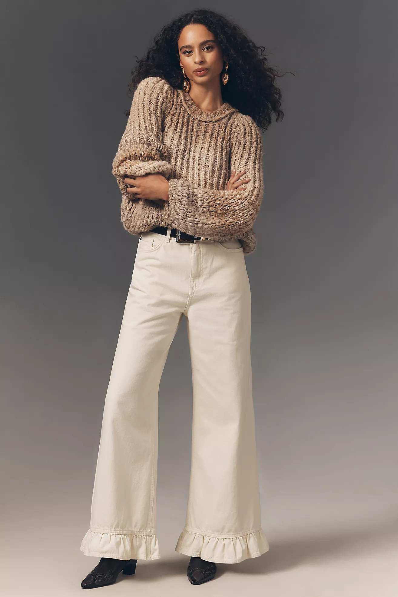 Pilcro Scandi Mid-Rise Wide Leg Jeans | Anthropologie (US)