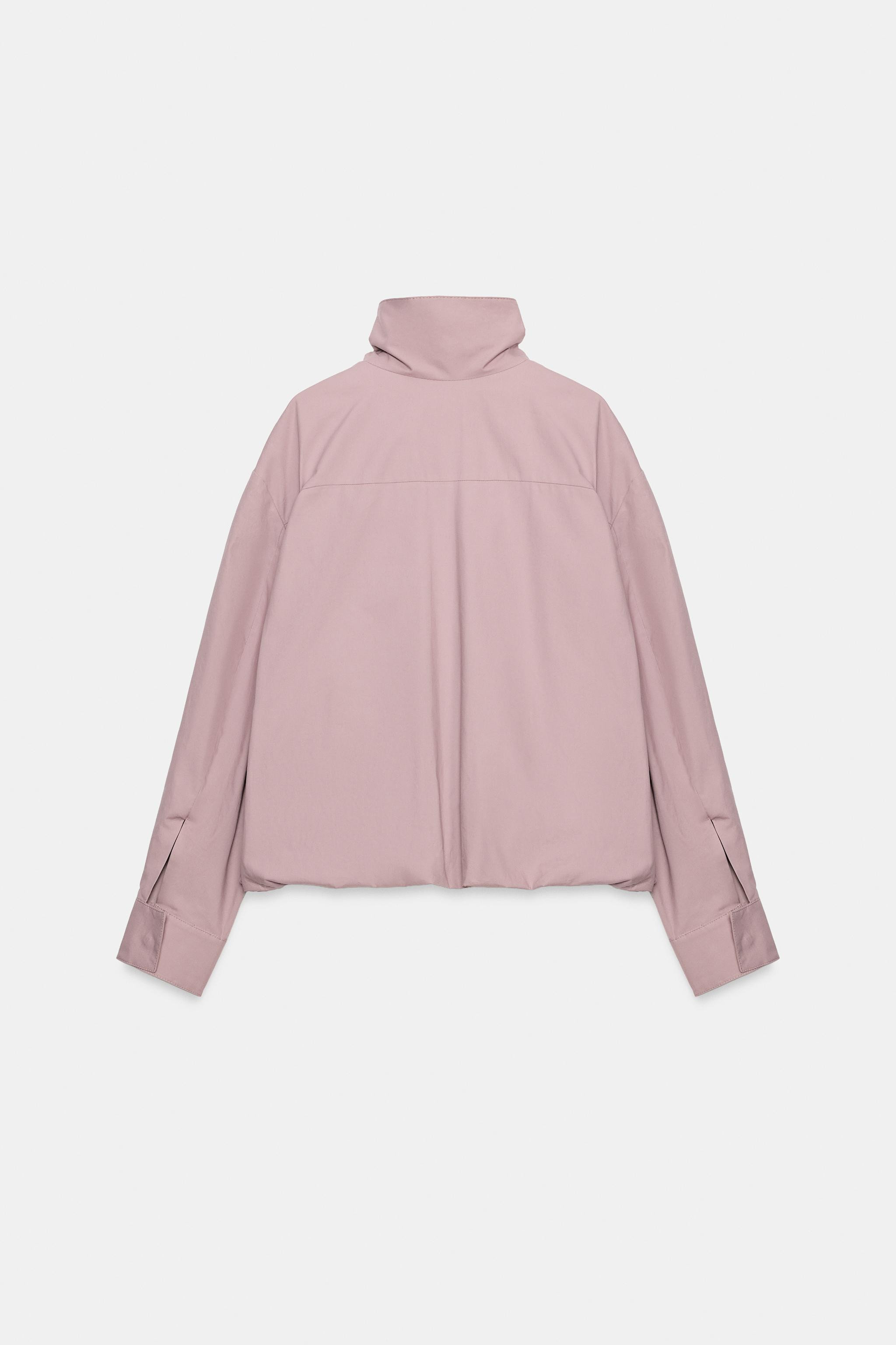 ZARA WOMAN COLLECTION. Jacket made from cotton yarn. Features a high neck and long sleeves with c... | Zara US