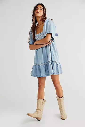 Easy To Love Denim Mini Dress | Free People (Global - UK&FR Excluded)