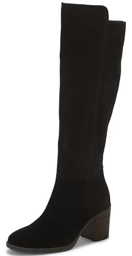 Lucky Brand Bonnay Knee-High Wide Calf Boot, Black Wide Calf, 12 | Amazon (US)