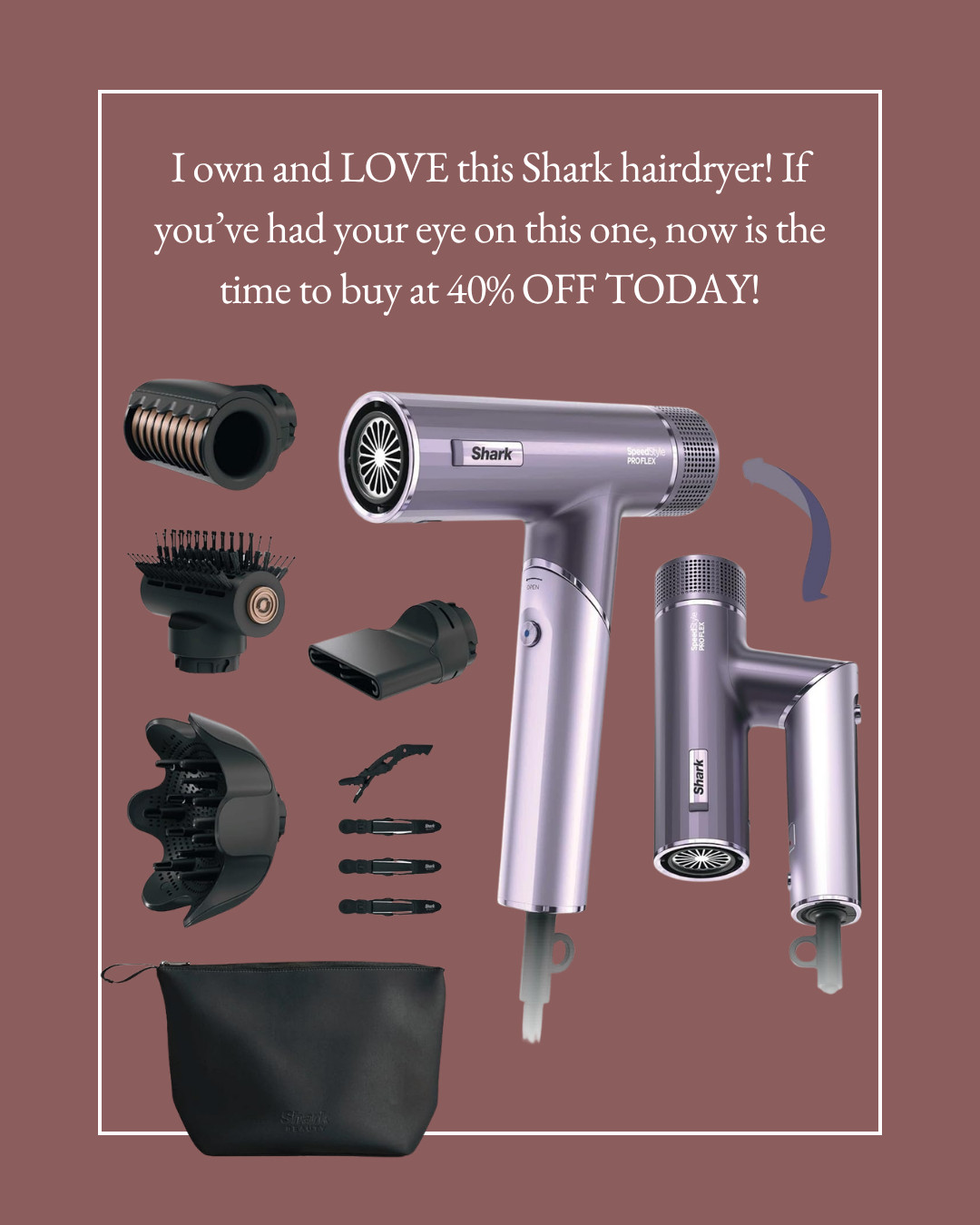 I own and LOVE this Shark hair dryer! If you've had your eye on this one, now is the time to buy at 40% off today for the Amazon Early Prime Deals. It dries so fast and comes with all the attachments. 

 #amazonprimedeals #earlyprimedeals #primeday #amazondeals #sharkbeauty #sharkspeedstyle #hairdryer #blowout #hairtools #haircare #beautyfinds #amazonbeauty #giftsforher #salealert #founditonamazon #LTKSaleAlert